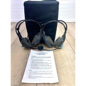 Cruising Solutions duplex wireless intercom headsets, Pair of 2 Way Headsets